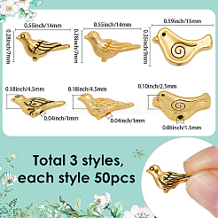 150шт 3 стиля бусины из сплава в тибетском стиле&nbsp;TIBEB-SC0001-47