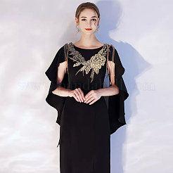 4 стиль цветочный узор полиэстер компьютеризированные вышитые аппликации&nbsp;DIY-FG0003-95