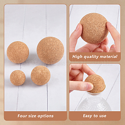 4шт 4 вида пробковых массажных мячей FIND-GA0004-34