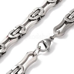 201 византийская цепочка на шею из нержавеющей стали NJEW-F222-17P