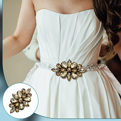 2 шт. Цветочные стеклянные стразы аксессуары для костюма&nbsp;FIND-FG0004-81A