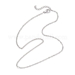 Женские цепочки-цепочки из нержавеющей стали 304 толщиной 2 мм в сингапурском стиле NJEW-JN05559