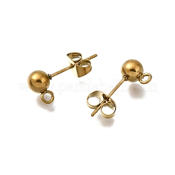 Ohrstecker-BeZubehör aus Edelstahl 304&nbsp;STAS-L315-066A-G