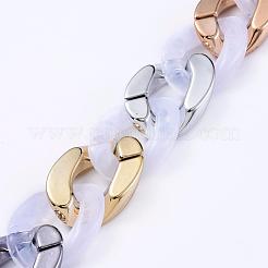 Catene per cordoli acriliche fatte a mano stile imitazione pietra preziosa&nbsp;AJEW-JB00536-01