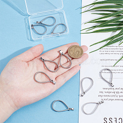 10 шт. подвески из нержавеющей стали 304 с открытой задней частью&nbsp;HJEW-UN00100