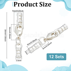 12 шт. латунные наконечники для шнура PALLOY-PH01846