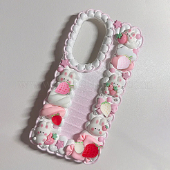 120 cabochon in resina a forma di fragola in 2 stili&nbsp;RESI-SC0006-60