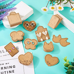 150 шт. 5 стили крафт-бумаги для демонстрации сережек DIY-TA0006-04