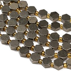 Stränge aus natürlichen Goldpyritperlen&nbsp;G-F833-B17-01