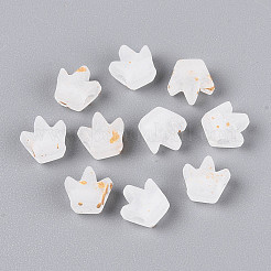 Матовые прозрачные акриловые бусины&nbsp;FACR-T009-01J