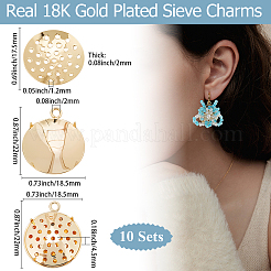 10 шт. латунные комбинируемые подвески&nbsp;KK-BBC0021-92