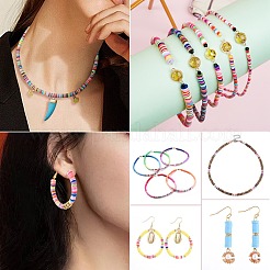 14 нить 14 цвета плоские круглые бусины ручной работы из полимерной глины CLAY-SZ0001-14