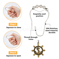 12 шт. железные кольца для душевой занавески DIY-FH0005-16AB