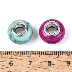 Непрозрачные акриловые бусины с эффектом кракелюра&nbsp;GPDL-N006-01A-08