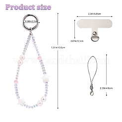Sangles mobiles en plastique&nbsp;HJEW-SZ0001-47C