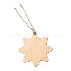 Décorations de grand pendentif en bois sur le thème de noël&nbsp;WOOD-L011-B04
