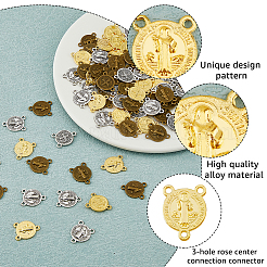 90шт 3 цвета подвески из цинкового сплава&nbsp;FIND-HY0003-43