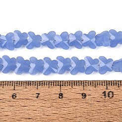 Abalorios de vidrio jade de imitación hebras&nbsp;GLAA-Q118-01A-A02