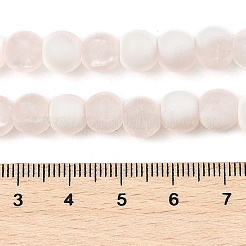 Perles de verre givrées craquelées&nbsp;X1-GLAA-U001-6mm-M12
