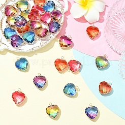 3шт стеклянные подвески k9&nbsp;GLAA-YW0004-39A