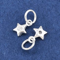 925 ciondolo in argento sterling con zirconi cubici trasparenti&nbsp;STER-A049-08D-S
