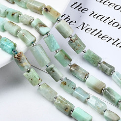 Натуральные хризопразные бисерные пряди X-G-S376-013