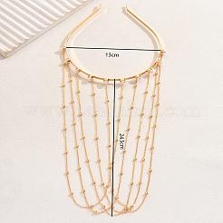 Элегантные длинные резинки для волос из железа и сплава с кисточками для женщин QP3969-1