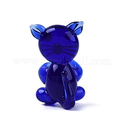 Statuetta di gatto in vetro lavorato a mano&nbsp;LAMP-N034-26B