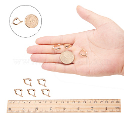 Creolen-Ohrringe aus Messing mit Riegelverschluss&nbsp;LS-KK-L148-07