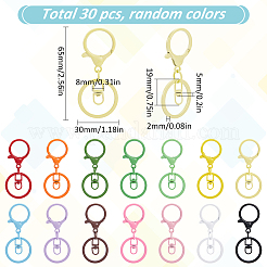 30 шт. застежки для брелка из сплава FIND-SP0002-82
