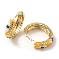 Orecchini a cerchio in ottone dorato con occhio di cavallo&nbsp;EJEW-Q797-07G-01