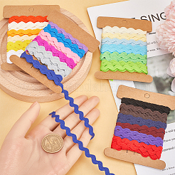 4 крады 4 стиля полиэстер волнистая бахрома отделочная лента DIY-GF0009-47