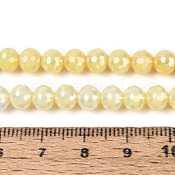 Антикоррозийные гальванические стеклянные бусины&nbsp;X-GLAA-N056-6mm-05