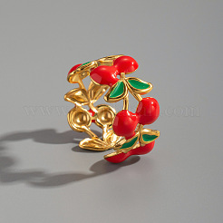 Открытые кольца-манжеты из нержавеющей стали Cherry 304 для женщин&nbsp;SK2283