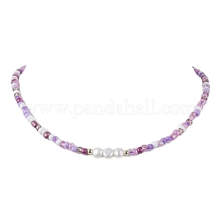 Ожерелья из бисера для женщин NJEW-JN04663