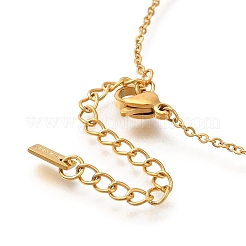 Ионное покрытие (ip) нержавеющая сталь 304 и акрил черные нагрудные ожерелья в форме сердца NJEW-F328-14G-02