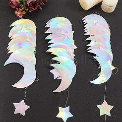 Переливающаяся бумажная гирлянда с блестками&nbsp;HJEW-WH20003-10B