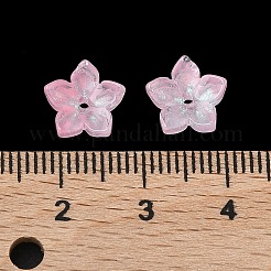 Окрашенные и нагретые стеклянные колпачки для бусин&nbsp;GLAA-Z019-02