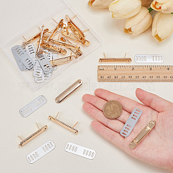 16 шт. Декоративные застежки для сумок овальной формы из цинкового сплава&nbsp;PURS-PH0001-35KCG