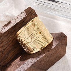 Кольца-манжеты из нержавеющей стали 304 для женщин&nbsp;RJEW-F175-02G-03