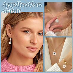 Подвески из натурального культивированного пресноводного жемчуга KK-ME0002-99