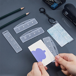 24 porte-carte d'identité en plastique&nbsp;AJEW-FH0005-14
