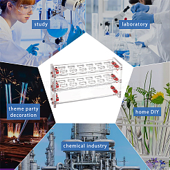 Акриловые витрины с 12 отверстием емкостью 10 мл ODIS-WH0043-61B