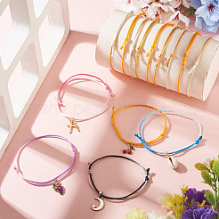 30 pièce de fil de nylon bicolore pour la confection de bracelets&nbsp;BJEW-TAC0070