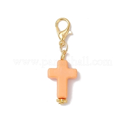 Decorazioni pendenti a croce in acrilico&nbsp;HJEW-JM03778-01