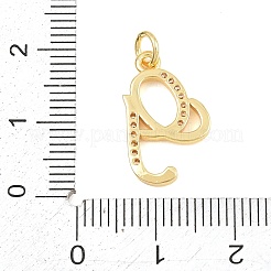 Pendenti in zirconi cubici trasparenti in micro pavè di ottone&nbsp;CU-CBA7939-01G-G