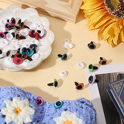 14 Paar 7 Farben Plastikaugen zum Basteln&nbsp;DIY-CA0007-86A