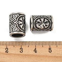 Европейские бусины из хирургической нержавеющей стали 316 STAS-Q326-03AS-04