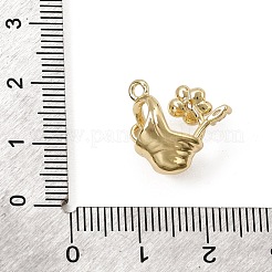 Messing micro pave klar zirkonia charme&nbsp;CU-CBA3D76-16G