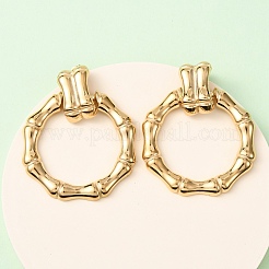 Серьги-гвоздики из бамбука из нержавеющей стали 304&nbsp;EJEW-K268-80G